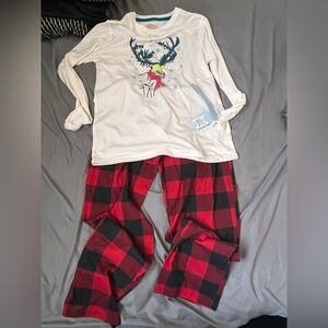 Target Cat & Jack Kid’s Pajamas with Reindeer Design (Size: XL/14) Top is NWT